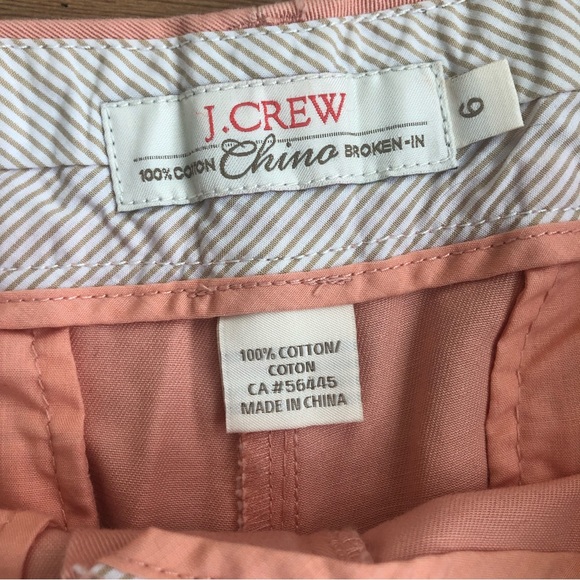 J. Crew Chino broken-in sailboat shorts Sz 6 ⛵️ - Picture 2 of 7